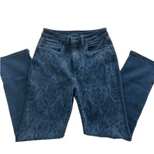 VENUS Dark Blue Straight Leg Jeans lace detail size 2